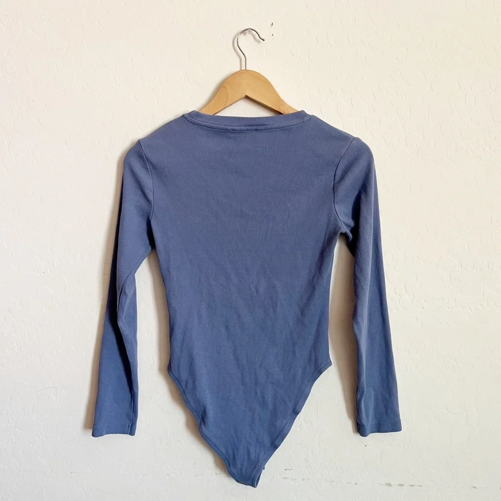 Zara Blue long sleeve bodysuit - Picture 2 of 4